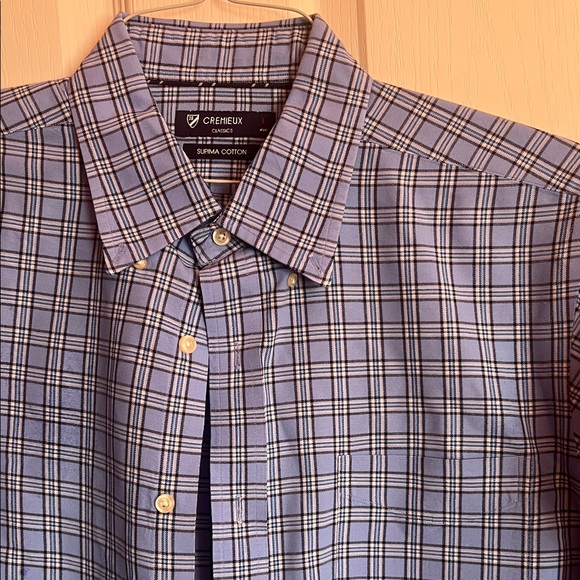 Daniel Cremieux Other - Daniel Cremieux Blue and Black white Plaid Button-Down Shirt